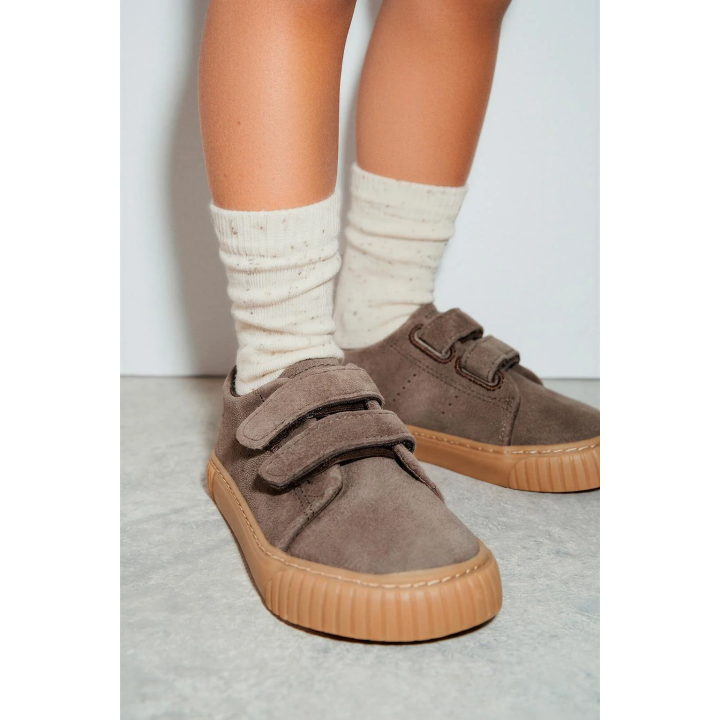 Набор из 2 пар длинных носков с пуговичным принтом