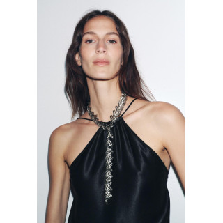 МЕТАЛЛИЧЕСКОЕ ОЖЕРЕЛЬЕ С ЛИСТЬЯМИ