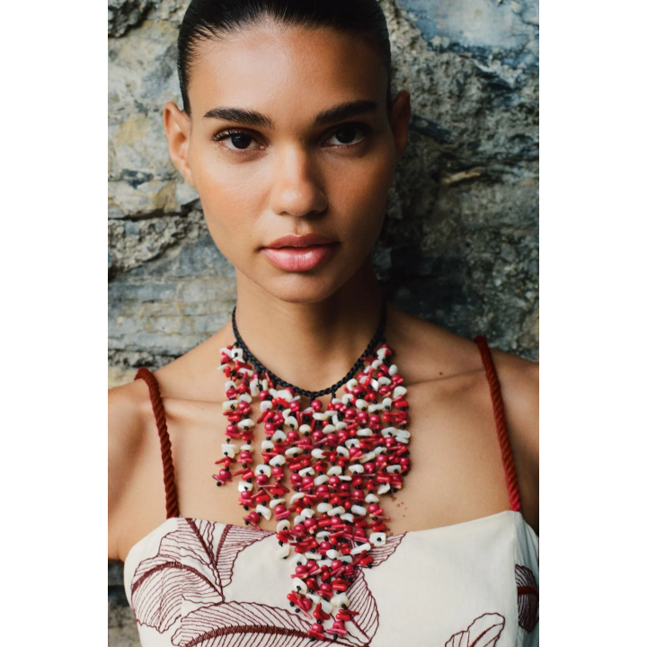 ОЖЕРЕЛЬЕ-КАСКАД С РАКУШКАМИ