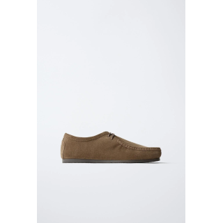 КОЖАНЫЕ ТУФЛИ С ДЕКОРАТИВНОЙ ПРОСТРОЧКОЙ