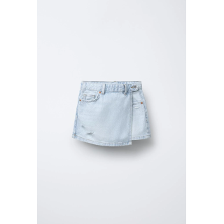 Джинсовая юбка-бермуды