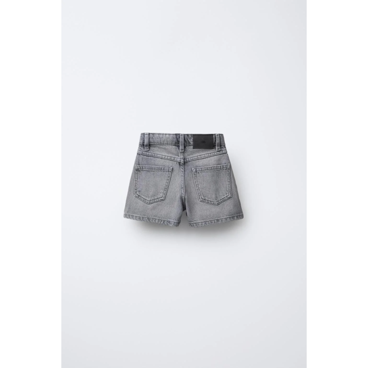 ДЖИНСОВАЯ ЮБКА-ШОРТЫ С ЗАКЛЕПКАМИ