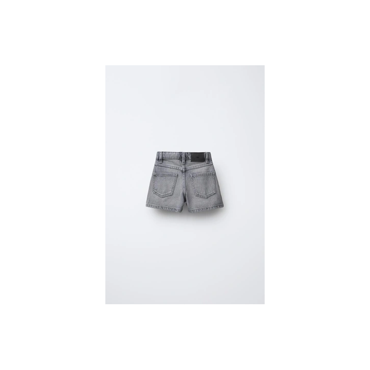 ДЖИНСОВАЯ ЮБКА-ШОРТЫ С ЗАКЛЕПКАМИ