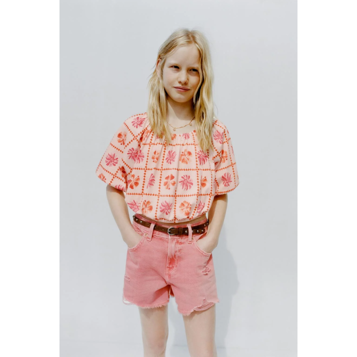 ДЖИНСОВЫЕ ШОРТЫ С РАЗРЕЗАМИ