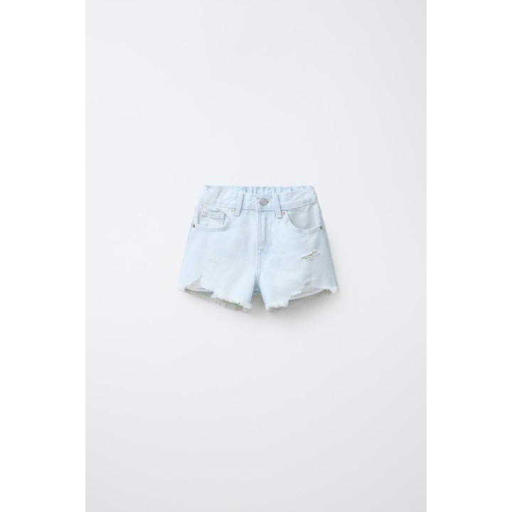 ДЖИНСОВЫЕ ШОРТЫ С РАЗРЕЗАМИ