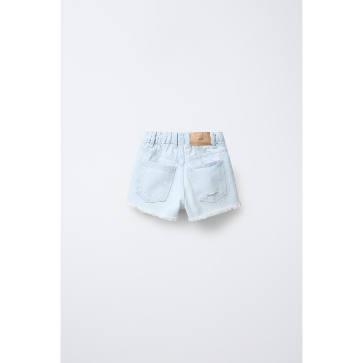 ДЖИНСОВЫЕ ШОРТЫ С РАЗРЕЗАМИ