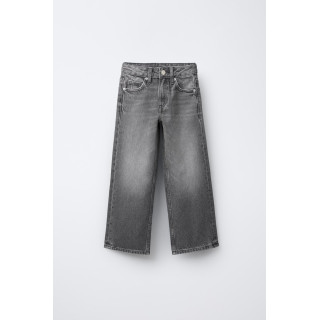 ДЖИНСЫ WIDE LEG СО ЗВЕЗДАМИ И АНИМАЛИСТИЧЕСКИМ ПРИНТОМ