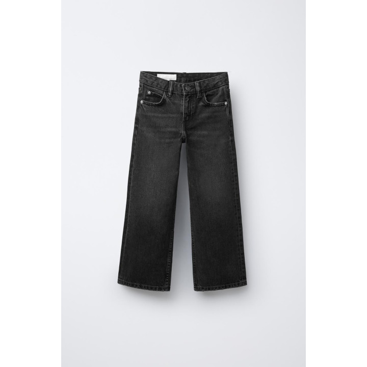 ДЖИНСЫ WIDE LEG С КРЫЛЬЯМИ И БЛЕСТКАМИ