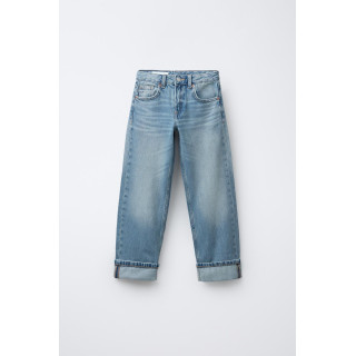 ДЖИНСЫ STRAIGHT С ЗАПЛАТКАМИ-СЕРДЕЧКАМИ