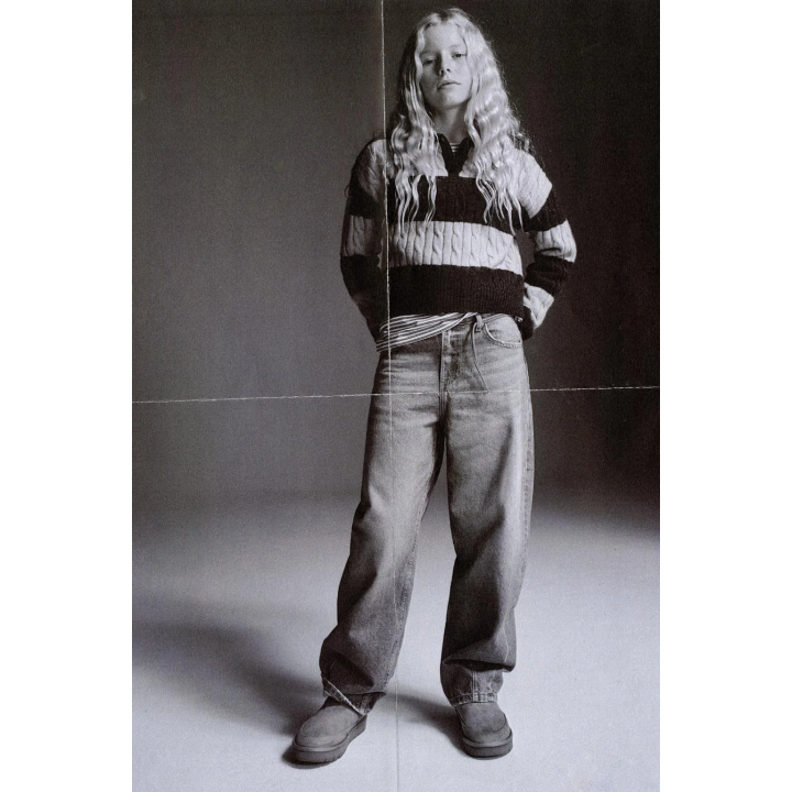 ДЖИНСЫ BARREL С ПОЯСОМ