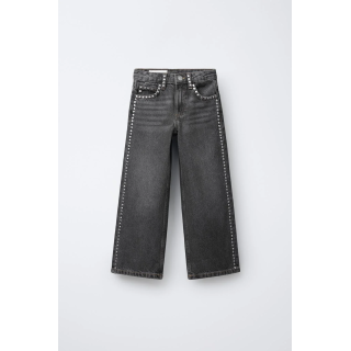 ДЖИНСЫ STRAIGHT С ЗАКЛЕПКАМИ