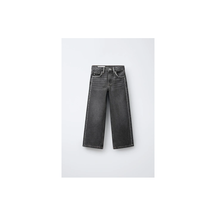 ДЖИНСЫ STRAIGHT С ЗАКЛЕПКАМИ