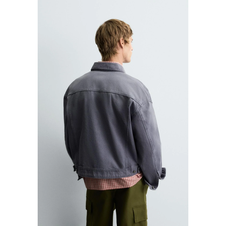 КУРТКА С ЭФФЕКТОМ ПОТЕРТОСТИ BOXY FIT