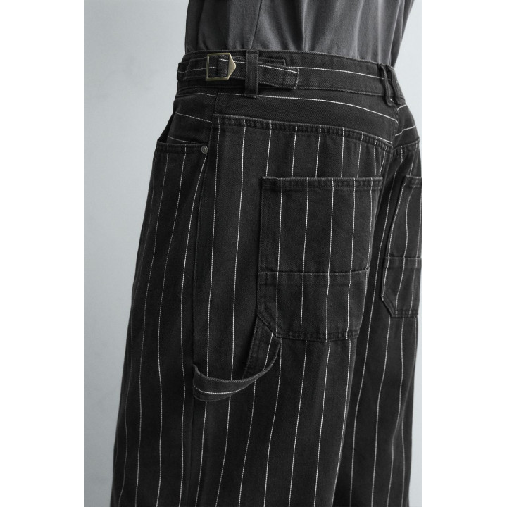 БРЮКИ BALLOON FIT В ПОЛОСКУ