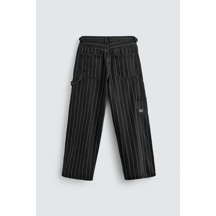 БРЮКИ BALLOON FIT В ПОЛОСКУ