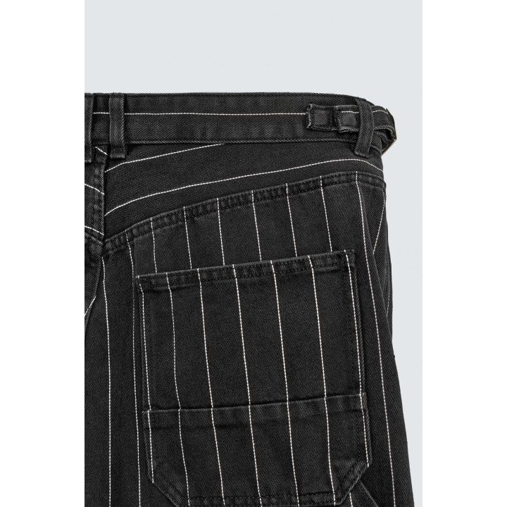 БРЮКИ BALLOON FIT В ПОЛОСКУ