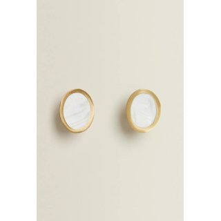 PACK OF OVAL MOTHER-OF-PEARL DOOR KNOBS (PACK OF 2)