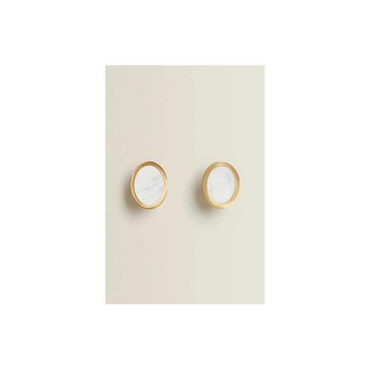 PACK OF OVAL MOTHER-OF-PEARL DOOR KNOBS (PACK OF 2)