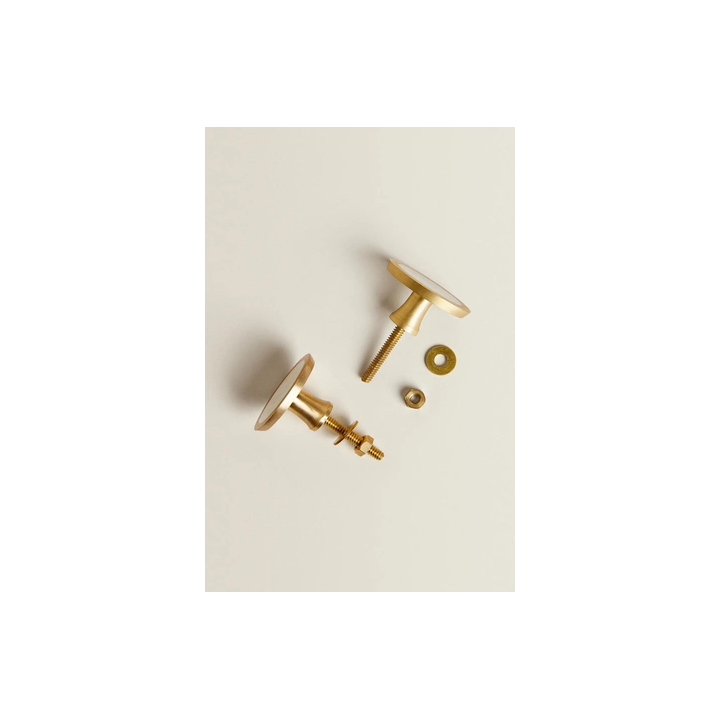 PACK OF OVAL MOTHER-OF-PEARL DOOR KNOBS (PACK OF 2)