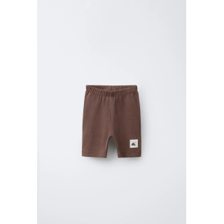 ШОРТЫ-ВЕЛОСИПЕДКИ В РУБЧИК С НАШИВКОЙ