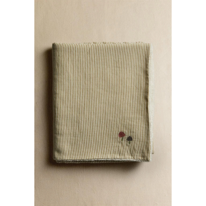 STRIPED MUSLIN BABY BATH TOWEL