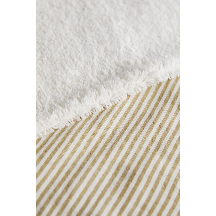 STRIPED MUSLIN BABY BATH TOWEL