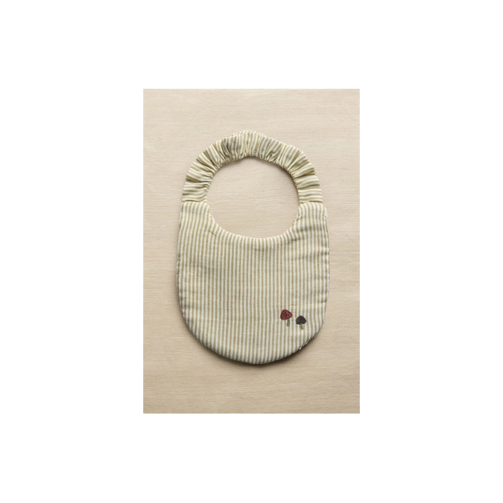 STRIPED MUSLIN BABY BIB