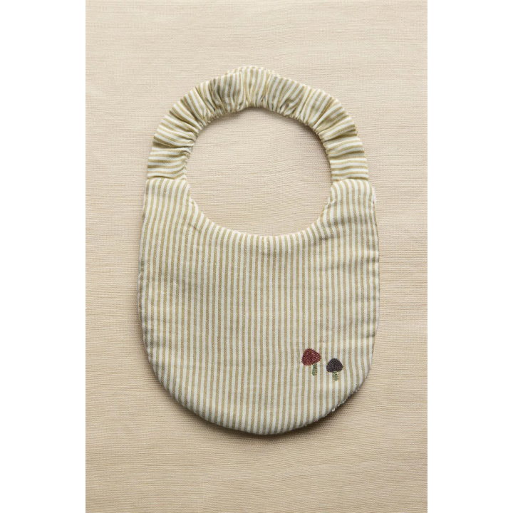 STRIPED MUSLIN BABY BIB
