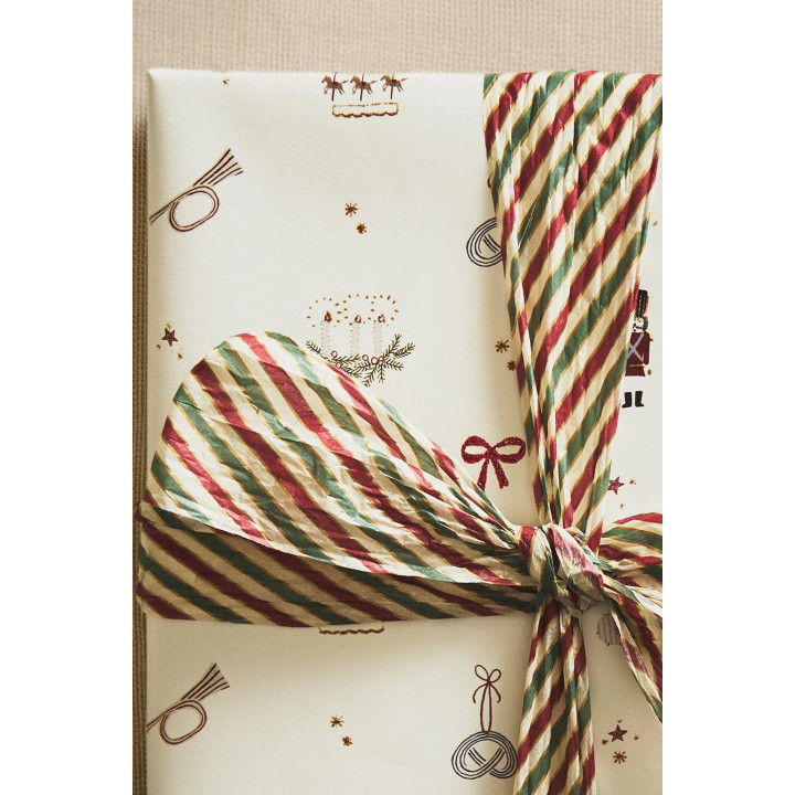 Рождественская полосатая бумажная лента