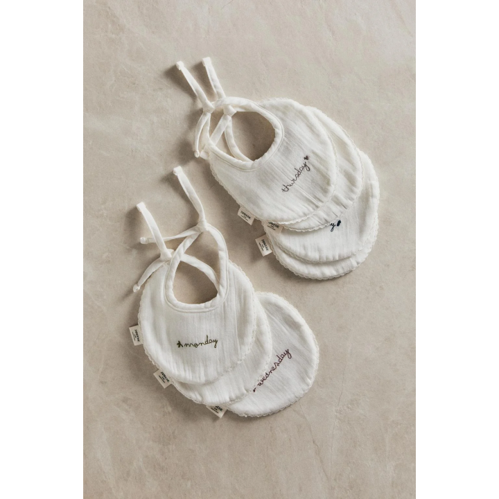 WEEKLY BABY BIB (PACK OF 7)