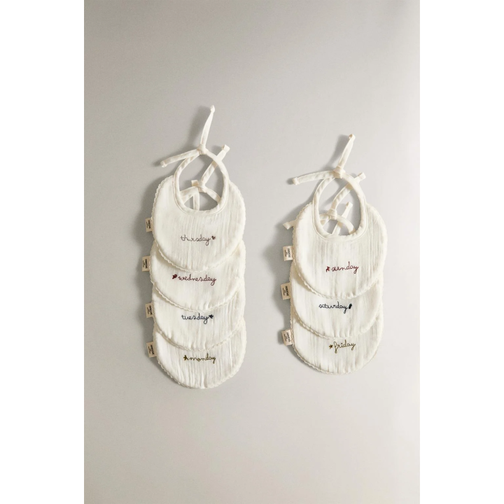 WEEKLY BABY BIB (PACK OF 7)