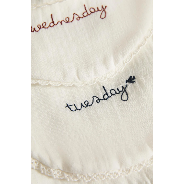 WEEKLY BABY BIB (PACK OF 7)