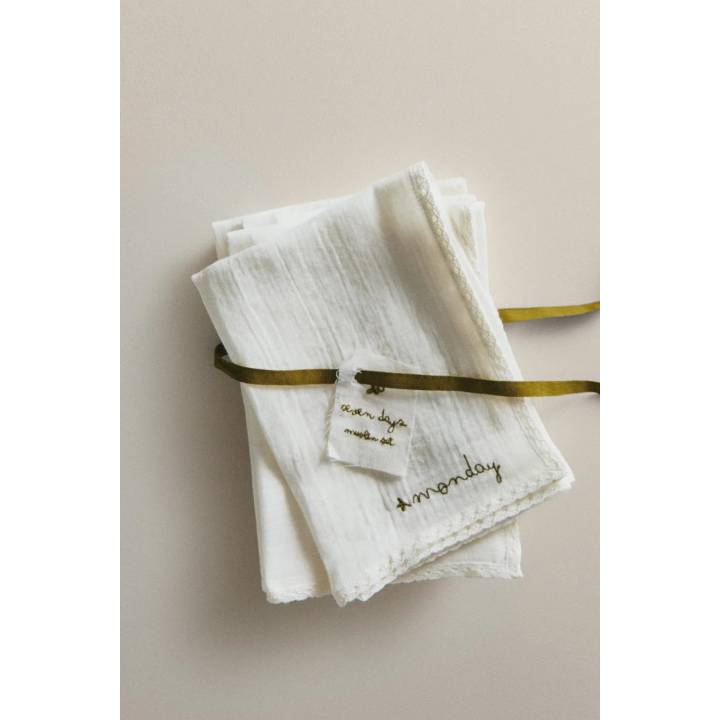 BABY MUSLIN CLOTHS (PACK OF 7)
