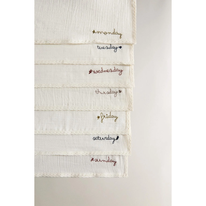 BABY MUSLIN CLOTHS (PACK OF 7)