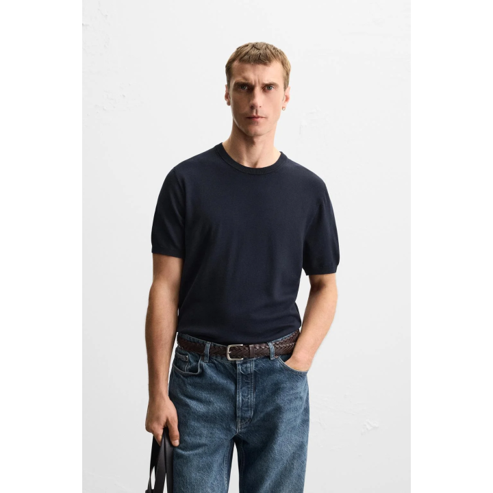 Футболка из вязаного трикотажа flowing knit