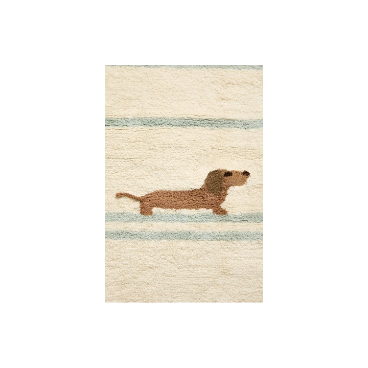 CHILDREN'S DOG DESIGN COTTON RUG