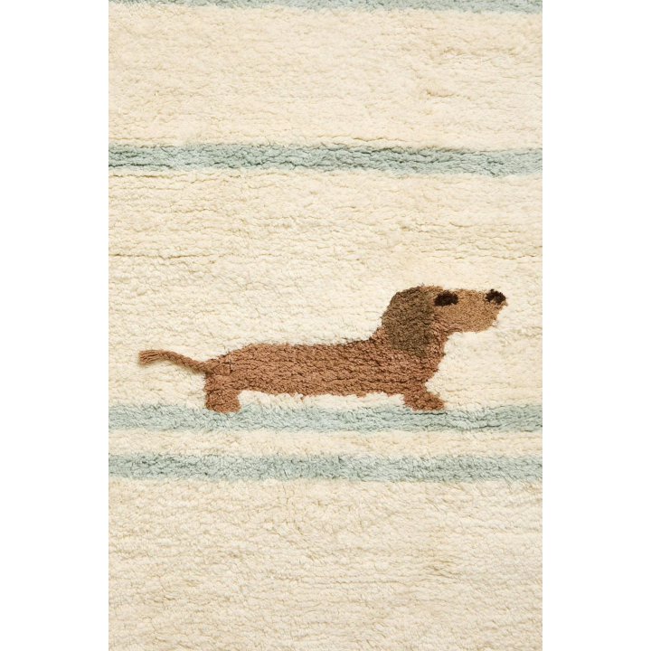 CHILDREN'S DOG DESIGN COTTON RUG