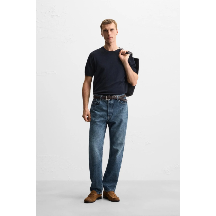 Футболка из вязаного трикотажа flowing knit