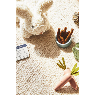 Детская мягкая игрушка кролик на колесах