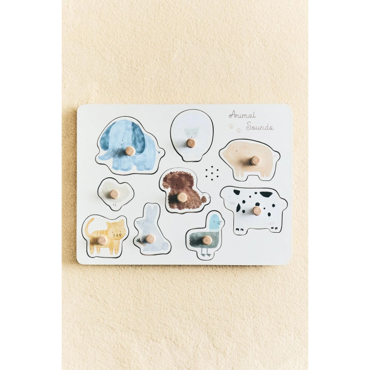 Детский пазл со звуками животных