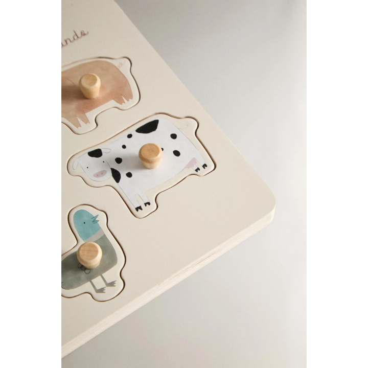 Детский пазл со звуками животных