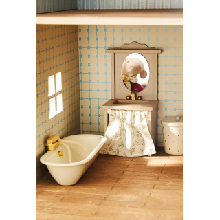 Набор игрушек для кукольного домика ванная комната для детей