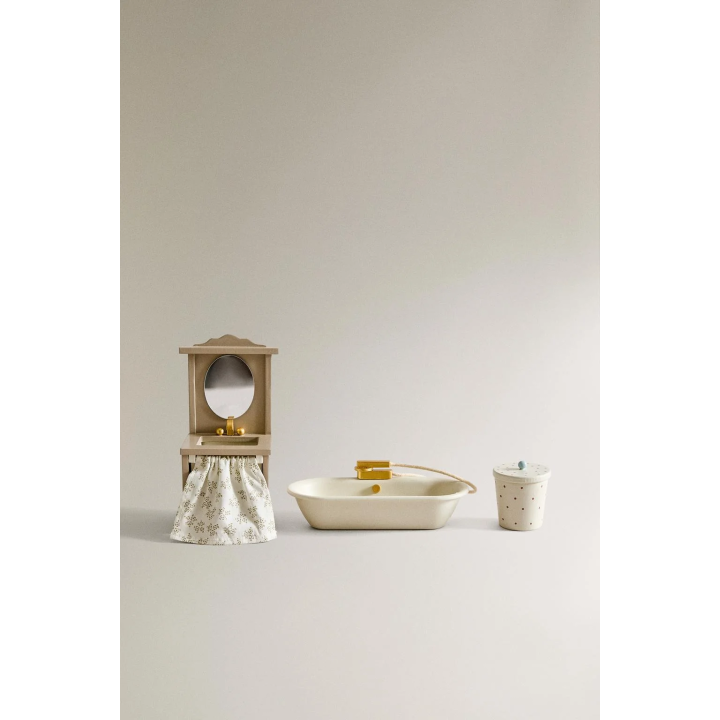 Набор игрушек для кукольного домика ванная комната для детей