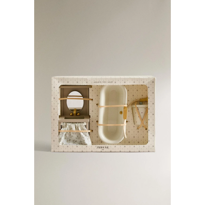 Набор игрушек для кукольного домика ванная комната для детей