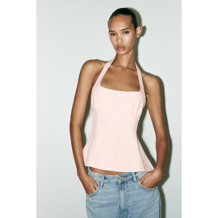 ТОП С ГОРЛОВИНОЙ ХАЛТЕР И БАНТАМИ