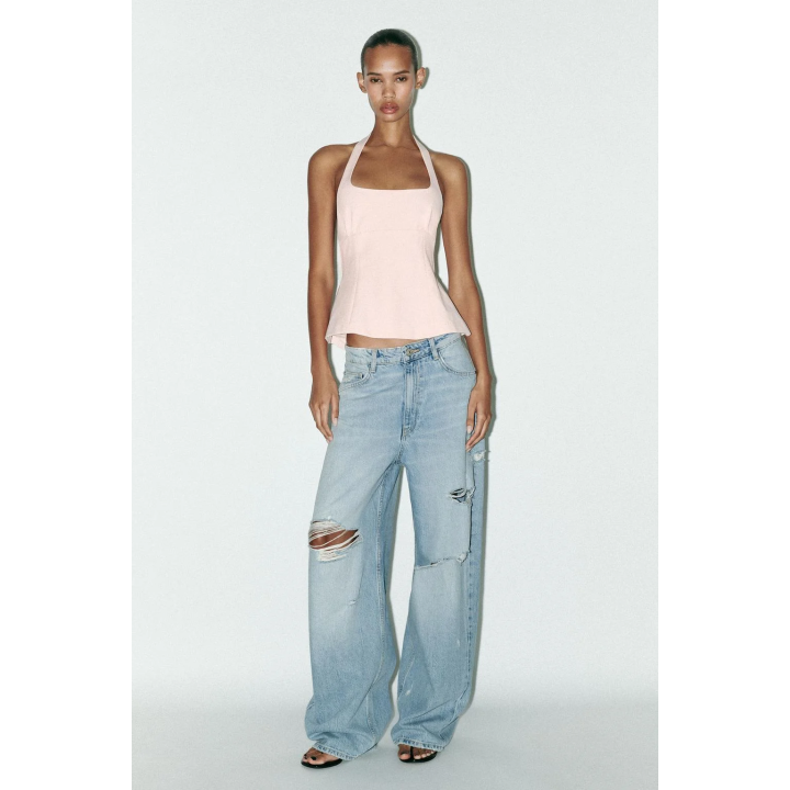 ТОП С ГОРЛОВИНОЙ ХАЛТЕР И БАНТАМИ