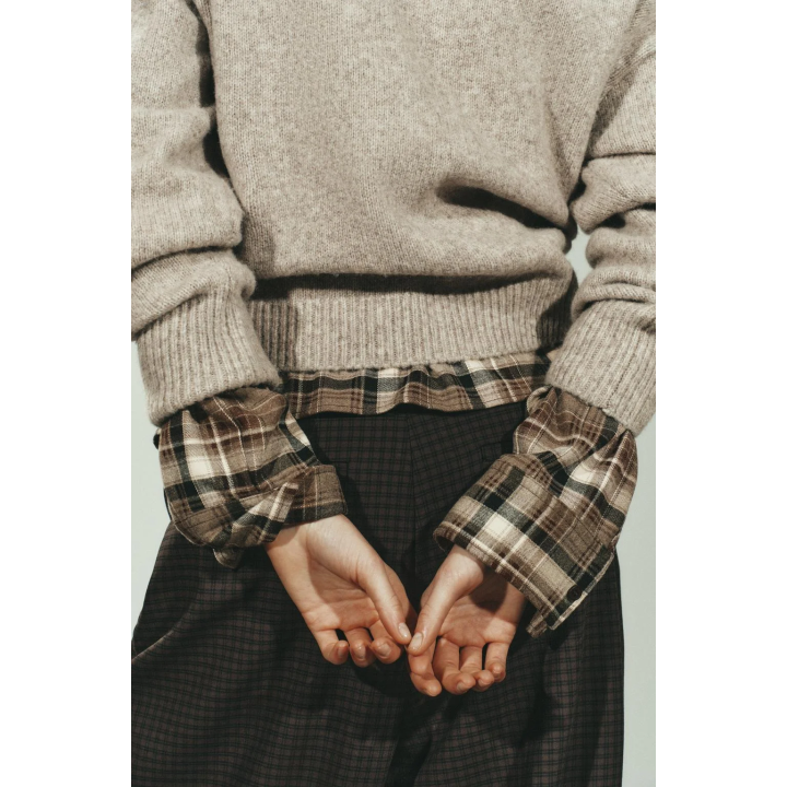 БРЮКИ В КЛЕТКУ С ЗАЩИПАМИ