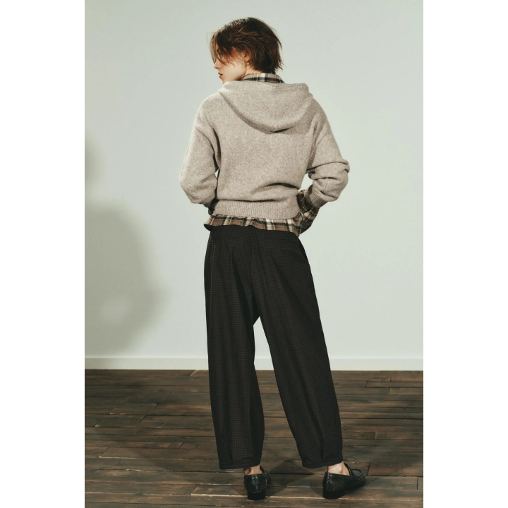 БРЮКИ В КЛЕТКУ С ЗАЩИПАМИ