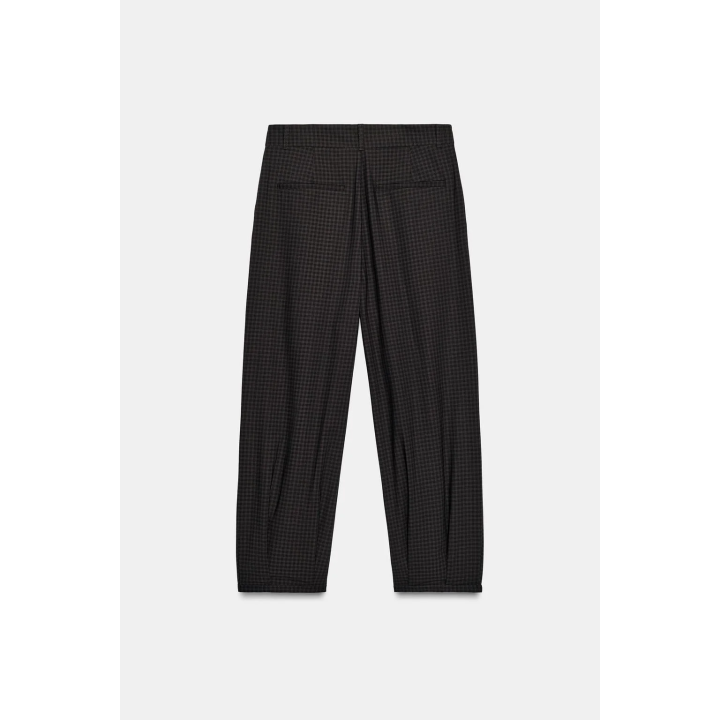 БРЮКИ В КЛЕТКУ С ЗАЩИПАМИ