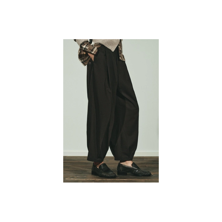 БРЮКИ В КЛЕТКУ С ЗАЩИПАМИ